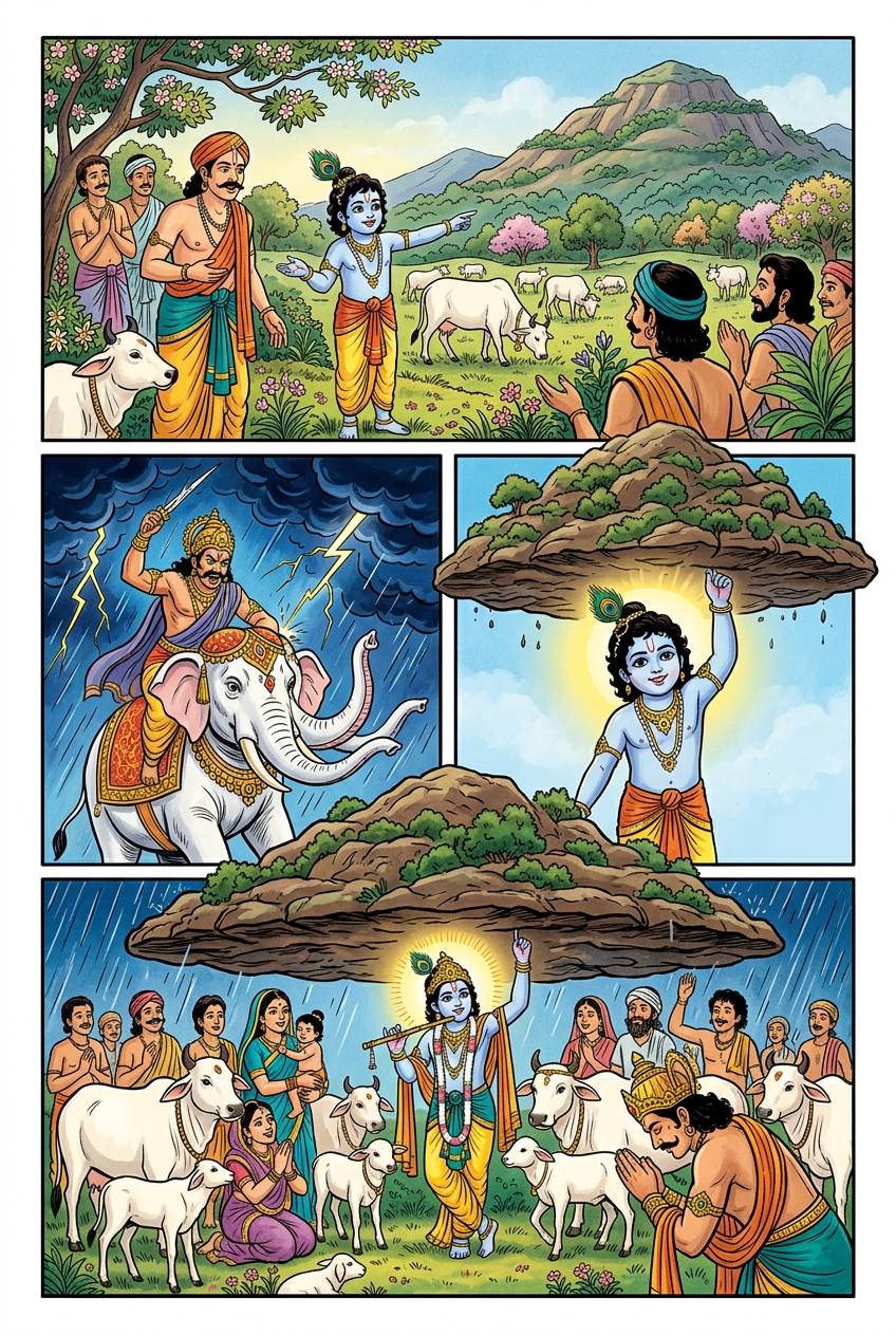 Divine Leelas Sacred Comic Page