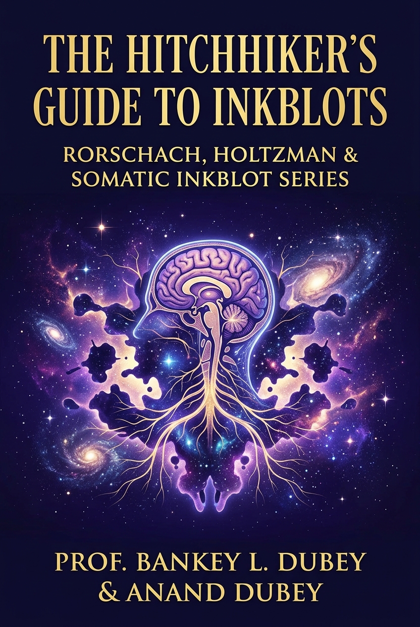 The Hitchhiker's Guide to Inkblots Book Cover by Prof. Bankey L. Dubey and Anand Dubey