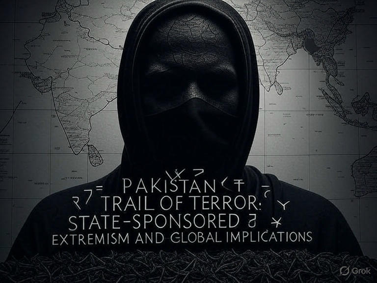 Pakistan's Trail of Terror Book Cover by Anand Dubey