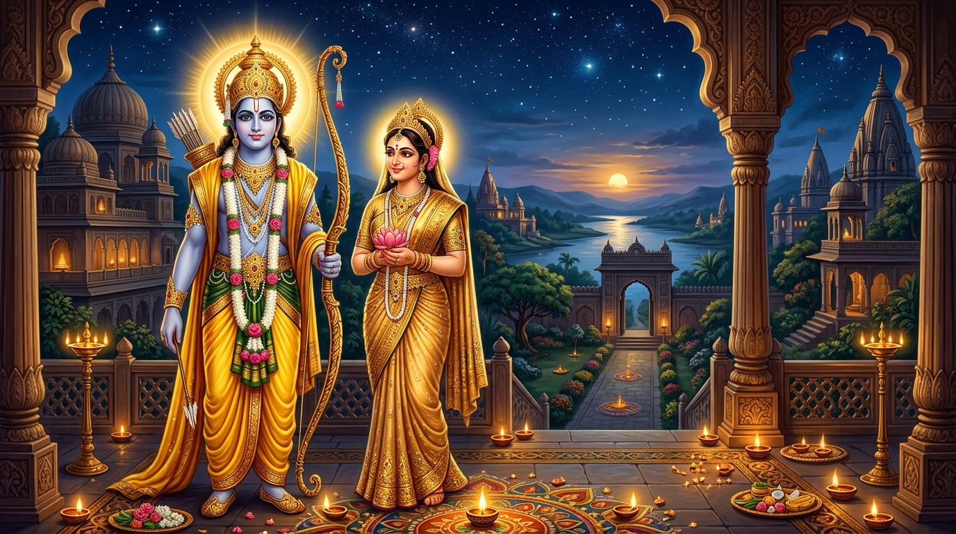 Lord Rama and Mata Sita Ayodhya